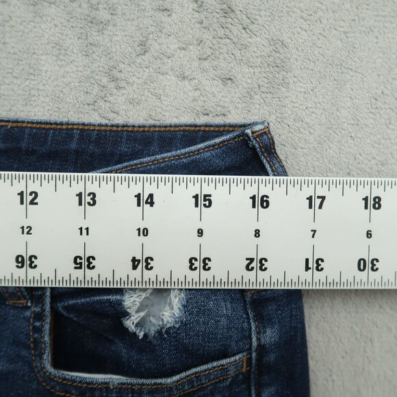 American Eagle Jeans Womens 14 Short Highest-Rise Jegging 26.5" Inseam Destroyed - Picture 3 of 16